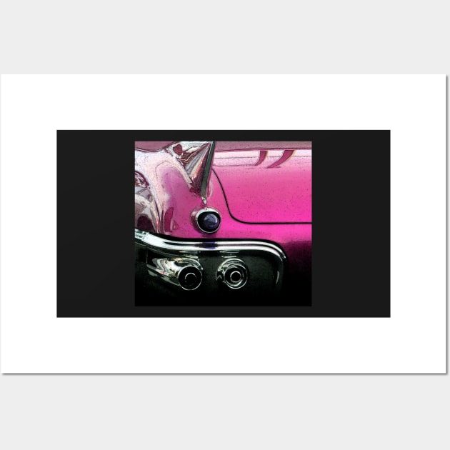 Pink Cadillac Wall Art by rozmcq